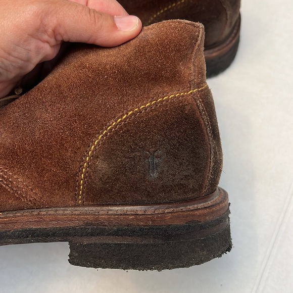 FRYE MENS DAKOTA CREPE CHUKKA  LEATHER BOOTS 9.5 - Picture 10 of 16